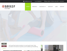 Tablet Screenshot of fysiocure.dk
